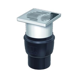 Trapas su nerūdijančio plieno grotelėmis 150x150 Easy-Flow
