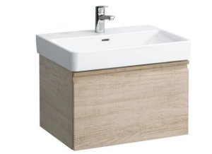 Spintelė praustuvui Laufen PRO S 615x450x390 mm, 2 stalčiai (išorinis ir vidinis), tinka praustuvui 810964, spalva - šviesus ąžuolas