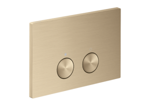 WC nuleidimo mygtukas AXOR FlushPlate Geberit Sigma WC rėmui, šlifuotos bronzos spalvos (Brushed Bronze)