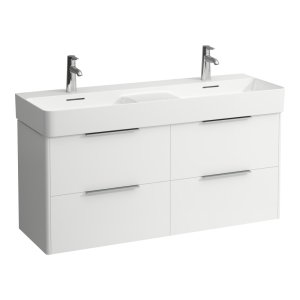 Spintelė praustuvui Laufen BASE 1180x390x530 mm, su keturiais stalčiais, praustuvui 814282, spalva- balta matinė