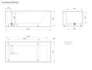 Vonia INFINITY 179,5x79,5 silkstone, Matte Caffelatte spalva