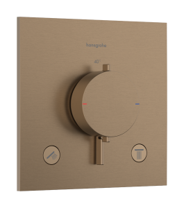 Dekoratyvinė dalis potinkiniam termostatiniam maišytuvui HANSGROHE Ecostat Comfort E, 2 funkcijos, spalva - šlifuotos bronzos