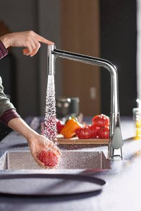 Nerūdijančio plieno plautuvė Hansgrohe S719-U450, montuojama iš apačios, 450 mm