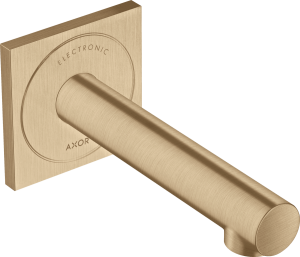 Praustuvo maišytuvas AXOR Uno 161 mm, elektroninis, iš sienos, šlifuotos bronzos spalvos (Brushed Bronze)