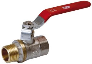 Žalvarinis chromuotas (matinis) SLOVARM KE-241 rutulinis ventilis Dn2"