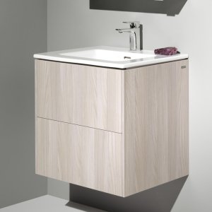 Spintelė su praustuvu Laufen PRO S 600x500x610 mm, plonas "slim" praustuvas, 2 stalčiai,  spintelės spalva - traffic grey