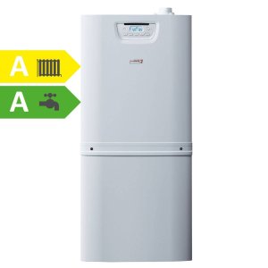 Dujinis kondensacinis katilas Protherm Liūtas 30 KKZ 150C su integruota 141L talpa karštam buitiniam vandeniui ruošti