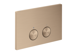 WC nuleidimo mygtukas AXOR FlushPlate Geberit Sigma WC rėmui, šlifuoto raudono aukso spalvos (Brushed Red Gold)