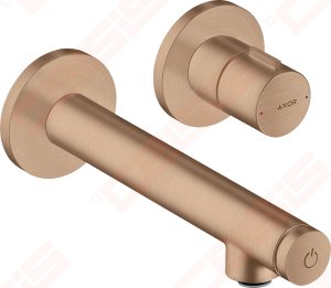 Praustuvo maišytuvas AXOR Uno Select 158 mm, iš sienos, šlifuoto raudono aukso spalvos (Brushed Red Gold)