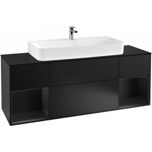 Spintelė apatinė VILLEROY&BOCH Finion 1600x603x501mm, juodos matinės spalvos