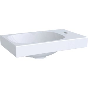 Praustuvas Geberit Acanto 40x25 cm, su skyle maišytuvui dešinėje
