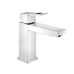 Praustuvo maišytuvas GROHE Eurocube M dydis, su dugno vožtuvu, chromo spalvos