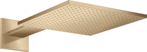 Dušo galva su laikikliu iš sienos AXOR ShowerSolutions 300/300 1jet, šlifuotos bronzos spalvos (Brushed Bronze)