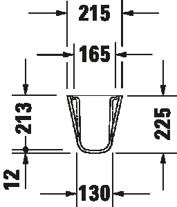 Puskojė D-code 45 praustuvui