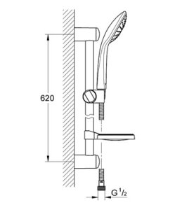 Dušo komplektas GROHE Euphoria 110 Mono, 1 srovės