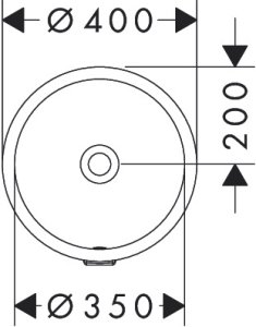 Praustuvas Hansgrohe Xuniva S, 350x350x130 mm