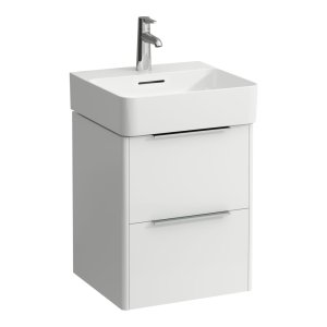 Spintelė praustuvui Laufen BASE 435x390x530 mm, su dviem stalčiais, praustuvui 815281, spalva- balta blizgi