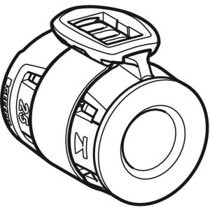 Presuojama aklė, bronza d=25mm, Geberit Flowfit