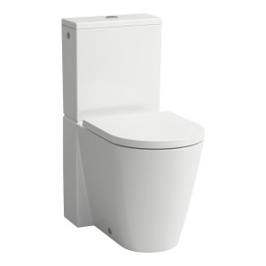Kombinuoto unitazo puodas Laufen KARTELL, pastatomas, be bakelio, Rimless, su 2 šoninėmis angomis vandens įvadui