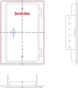 Vienasienės nerūdijančio plieno durelės (310x150mm) pravalai JEREMIAS FU14