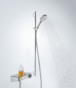 Dušo komplektas HANSGROHE Raindance Select E 120 3jet EcoSmart 9 l/min / Unica S Puro 0,90 m
