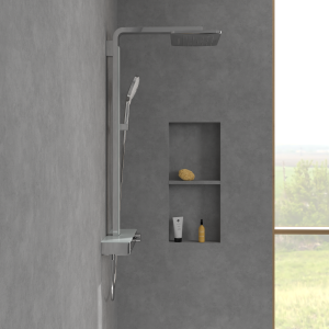 Dušo sistema VILLEROY&BOCH Infinity termostatinė, 240mm dušo galva, spalva - chromas