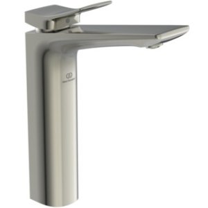 Maišytuvas praustuvui Ideal Standard Conca, aukštas, be dugno vožtuvo, 5 l/min, spalva Silver Storm