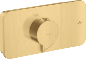 Dekoratyvinė dalis AXOR One, potinkiniam termostatiniam maišytuvui, 1 funkcijos, šlifuoto aukso spalvos (Brushed Gold Optic)