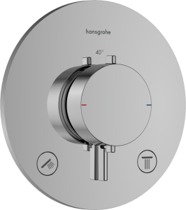 Dekoratyvinė dalis potinkiniam termostatiniam maišytuvui HANSGROHE Ecostat Comfort S, 2 funkcijos, spalva - chromo
