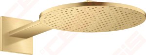 Dušo galva su laikikliu iš sienos AXOR ShowerSolutions 300 2jet, šlifuoto aukso spalvos (Brushed Gold Optic)