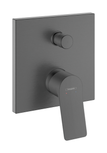 Dekoratyvinė dalis potinkiniam vonios/dušo maišytuvui HANSGROHE Vivenis, spalva - šlifuoto juodo chromo (brushed black chrome)
