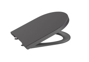 Dangtis unitazui Roca Inspira Round softclose, spalva - juoda (onyx)