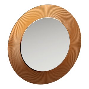 Veidrodis Laufen KARTELL All saints, 780x40x780 mm, su netiesiogine LED šviesa, plastikas, spalva - gintarinė