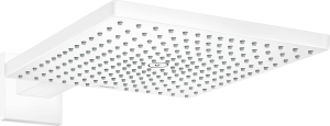 Dušo galva su laikikliu iš sienos HANSGROHE Raindance E 300, 1 srovės, spalva - balta matinė (matt white)