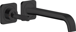 Praustuvo maišytuvas AXOR Citterio E 221 mm, iš sienos, matinis juodas
