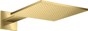 Dušo galva su laikikliu iš sienos AXOR ShowerSolutions 300/300 2jet, poliruoto aukso spalvos (Polished Gold Optic)