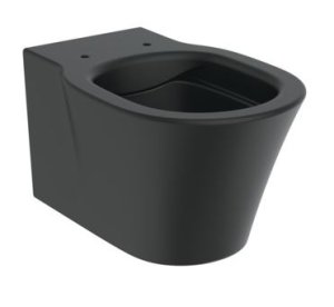 Unitazas Ideal Standard Connect Air RimLS+, pakabinamas, juodas matinis