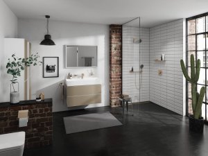 Lentyna Hansgrohe Rainfinity, šlifuotos bronzos spalva (Brushed Bronze)