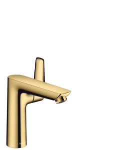 Praustuvo maišytuvas HANSGROHE Talis E 150 su dugno vožtuvu, spalva - poliruoto aukso (polished gold optic)