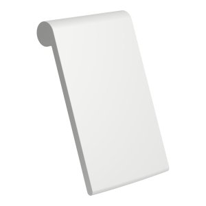 Pagalvėlė Sonar,Val,Alessi One laisvai pastatomoms vonioms iš marbond, matmenys: 400x90x625mm, šviesiai pilka