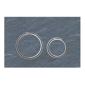 Vandens nuleidimo mygtukas Geberit Sigma50 Round, skalūnas/chromas