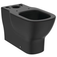 Puodas wc Ideal Standard Tesi, AquaBlade vandens nuleidimo technologija, glaudžiamas prie sienos, universalus išbėgimas, juodas matinis