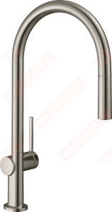 Plautuvės maišytuvas Hansgrohe Talis M54 210 su ištraukiama žarna, nerūdijančio plieno