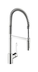 Plautuvės maišytuvas HANSGROHE Cento XXL 190, Semi-Pro, 2 srovių režimai, su ištraukiama žarna-dušeliu, spalva - chromo (chrome)