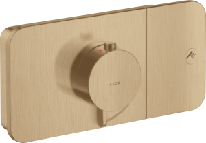Dekoratyvinė dalis AXOR One, potinkiniam termostatiniam maišytuvui, 1 funkcijos, šlifuotos bronzos spalvos (Brushed Bronze)