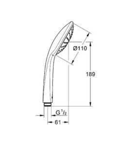 Dušo galva GROHE Euphoria 110 Mono