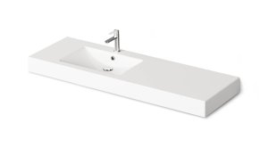 Praustuvas Paa Long Step 150 cm, balti laikikliai