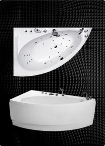 Vonia BALTECO Idea 150x91 cm, su oro ir vandens masažu Combi S4