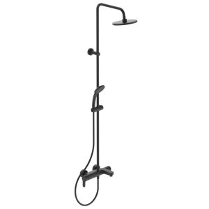 Vonios/dušo sistema Ideal Standard Cerafine O, Ø20cm lietaus galva,Ø100 rankinis dušas, spalva- juoda matinė