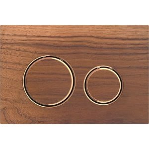 Vandens nuleidimo mygtukas Geberit Sigma50 Round, riešutmedis/raudonas auksas   